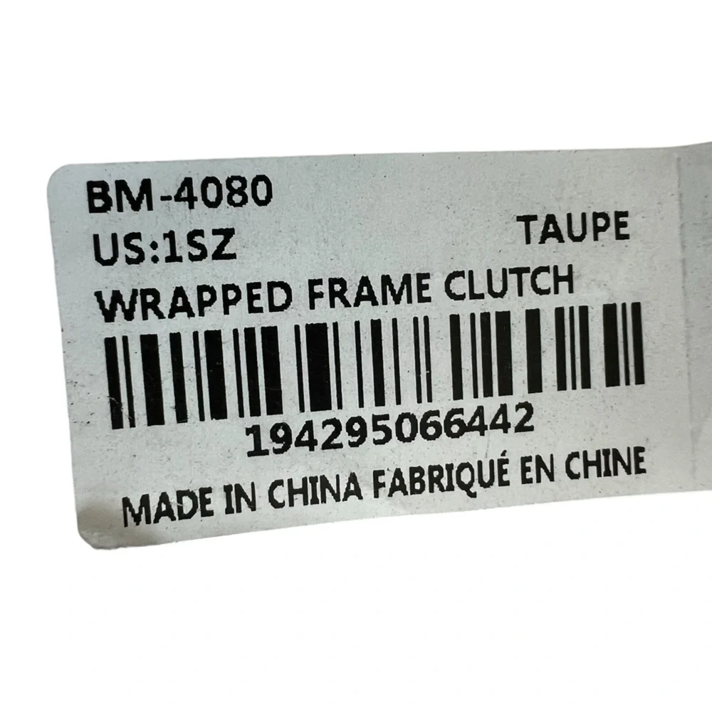 Badgley Mischka Clutch Bag Taupe only Now Available - Picture 12 of 12